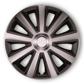 Poklice na kola 16" Aviator carbon silver black