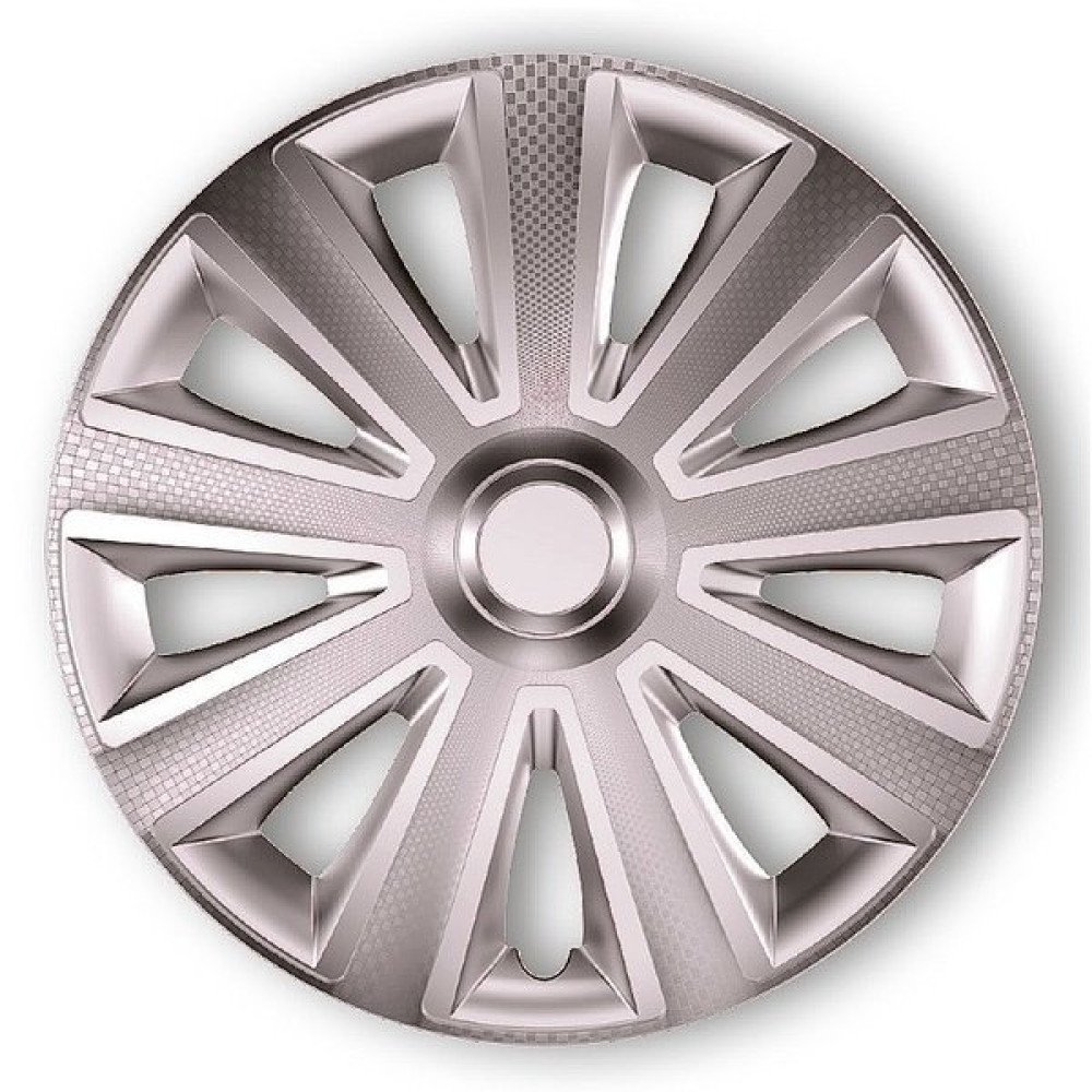 Poklice na kola 15" Aviator carbon silver