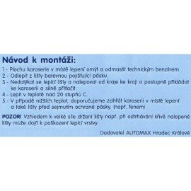 Boční lišty dveří Mitsubishi (typ 11)