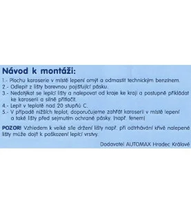 Boční lišty dveří 4,2 cm