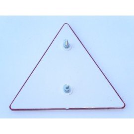 Odrazka trojúhelník červená typ 1