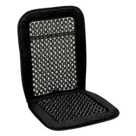 Potah sedadla kuličkový s lemem černý 93x44 cm