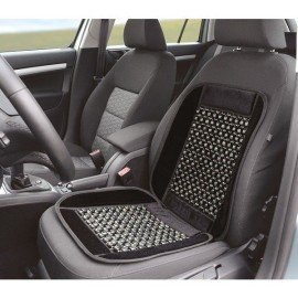 Potah sedadla kuličkový s lemem černý 93x44 cm