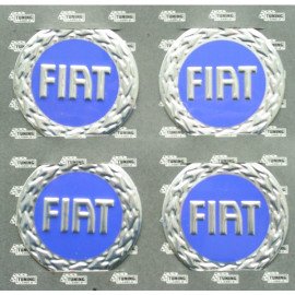 Znaky na poklice, alu kola Fiat modrý