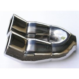 Koncovka výfuku dvojitá DTM nerez