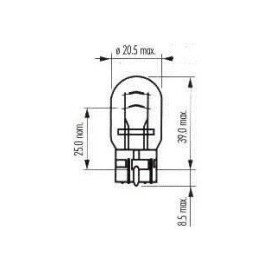 Žárovka 12V 21/5W W3x16q autožárovka