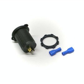 USB montážní zásuvka vodotěsná 12/24V 2x USB