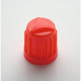 Čepička ventilku červená plastová