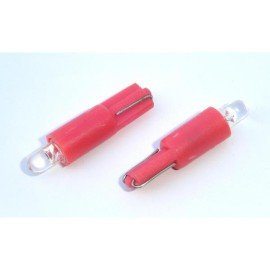 Žárovka 1LED 12V T5 červená autožárovka