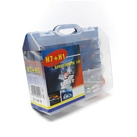 Žárovky 12V servisní box MEGA H1+H7+pojistky