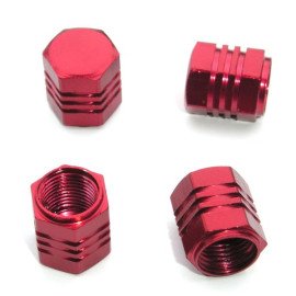 Čepičky na ventilky červené