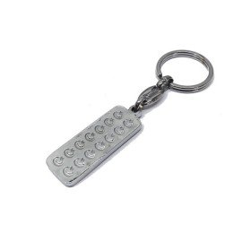 Přívěsek klíčenka krevní skupina 0 Rh- hranatá