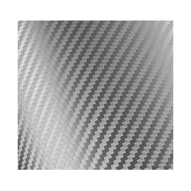 Folie carbon 3D 50 x 60 cm stříbrná
