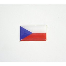 Vlajka Česká Republika samolepka hranatá