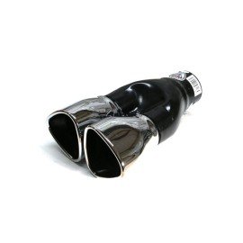 Koncovka výfuku dvojitá trojúhelník chrom