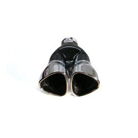 Koncovka výfuku dvojitá trojúhelník chrom