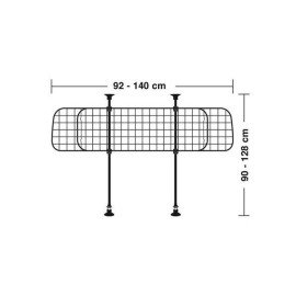 Odělovací mříž zavazadlového prostoru auto mříž pro psa.