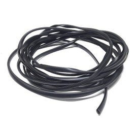 Lišta na hranu dveří ochranná gumová černá 495cm