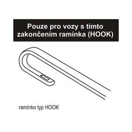 Stěrače Flat Kia Shuma od 1998 - 2004 (525+475mm)