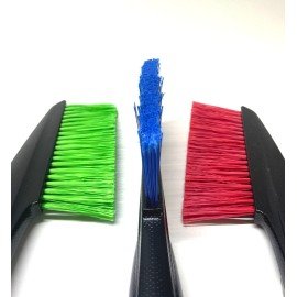 Škrabka na led se smetáčkem zelená