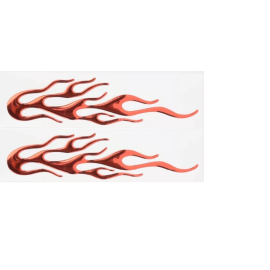 Samolepka Plameny červené 25 x 4,5 cm