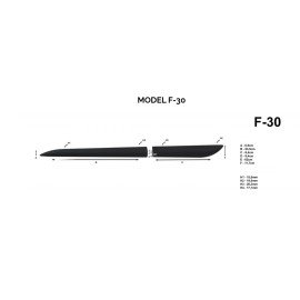 Boční lišty dveří Nissan Juke 2011 - 2019