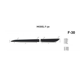 Boční lišty dveří Subaru Forester FL 2011 - 2012