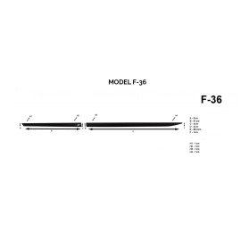 Boční lišty dveří Mazda CX-3 2015-