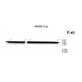 Boční lišty dveří Mitsubishi Outlander III 2012-