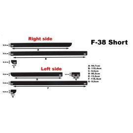 Boční lišty dveří Volkswagen T5 krátká 2003 - 2014