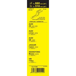 Stěrače FLAT SET (CUBE16) 660+510mm Audi e-tron 09/2018-