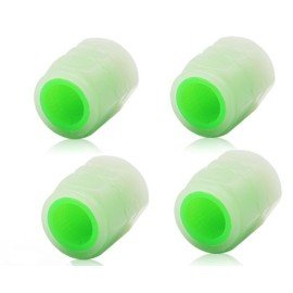 Svítící čepičky ventilků zelené