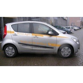 Boční lišty dveří Opel Agila II 2008 - 2014 hatchback