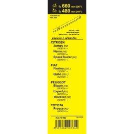 Sada stěračů FLAT (BOLT) 660+480mm Peugeot Traveller od 03-2016-