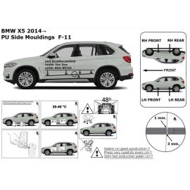 Boční lišty dveří BMW X5 od 2014 - 2018