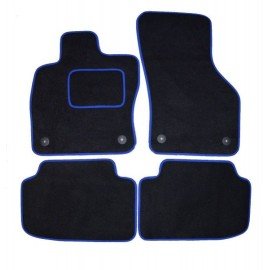 Textilní koberce Volkswagen Polo od 2017- / 2019-  černo modré
