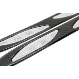 Chránič dveří s odrazkou Dagger Stříbrný 2ks