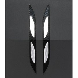 Chránič dveří s odrazkou Dagger Stříbrný 2ks