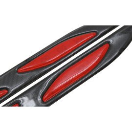 Chránič dveří s odrazkou Dagger Červený 2ks