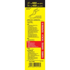 Stěrač FLAT SET (CUBE16) 660+450mm Seat Ateca [KH7] 05/2016-