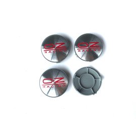 pokličky do kol s logem OZ, středy kol stříbrno-červené