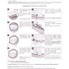 Kožený potah volantu Mária Cavallo černý AX perforovaný