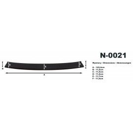 Kryt prahu pátých dveří  VW Transportér T6/T5 křídlové dveře S/L