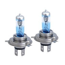 Žárovka H4 bílá 12V 60/55 W P43T U E4 +120 %