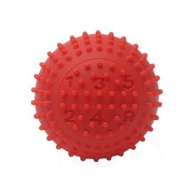 Návlek hlavice řadící páky červený silikon kulatý 5R