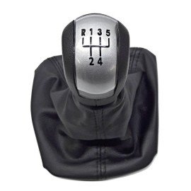 Rukojeť řadící páky s manžetou Škoda Octavia II r. 04-12 black silver