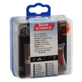 Žárovky servisní box ŠKODA OCTAVIA III H7+H8