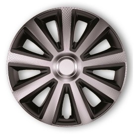 Poklice na kola 16" Aviator carbon silver black