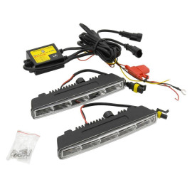 Světla denního svícení 5 HIGH POWER LED 12V/24V 185 mm Homologace RL E4