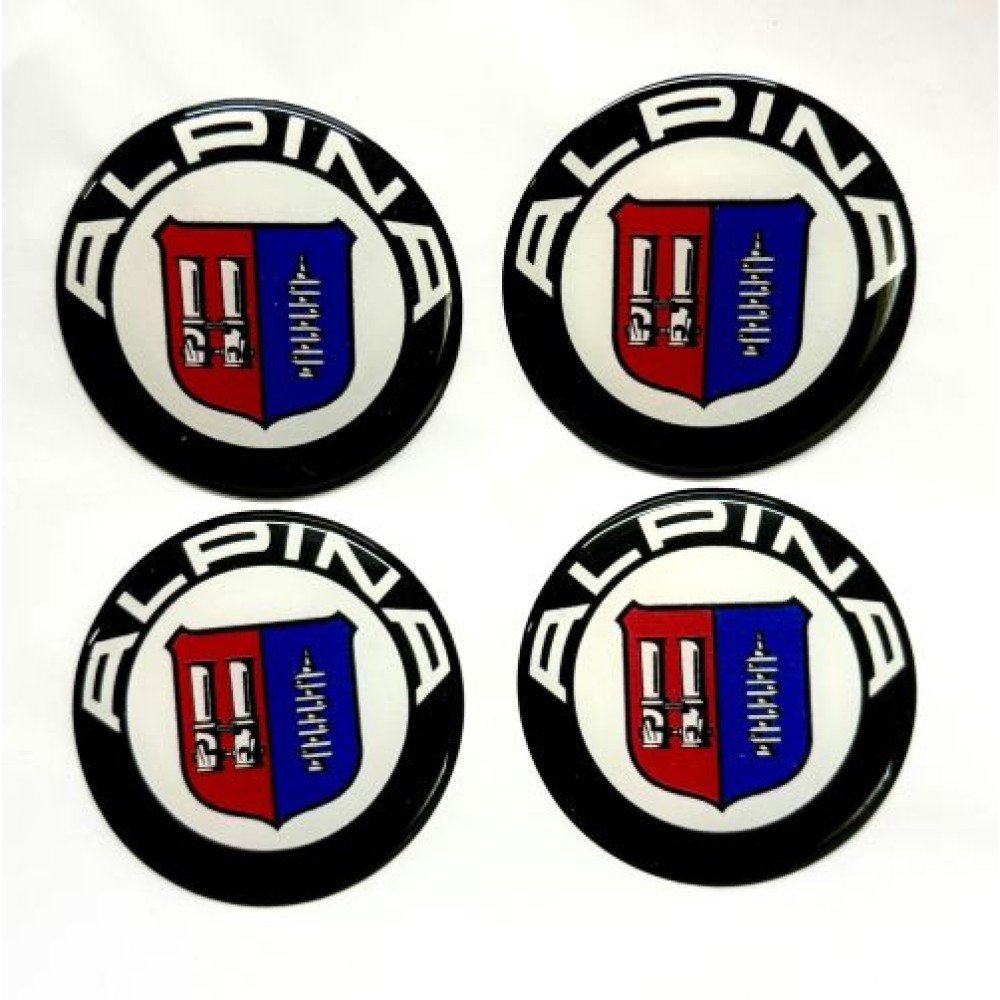 Znaky na poklice BMW Alpina, alu kola 5,3 cm